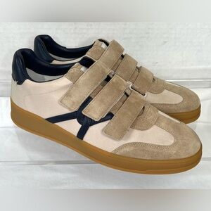 Veronica Beard Reagan Triple Grip Sneaker, Sand/Eclipse, Women’s 9.5, NIB